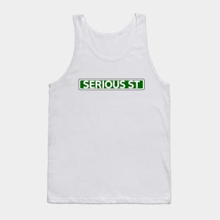 Serious St Street Sign Tank Top